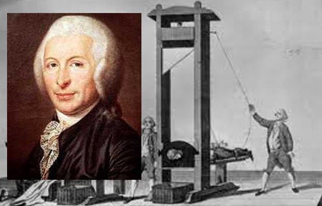 Dr. Joseph-Ignace Guillotin and his guillotine