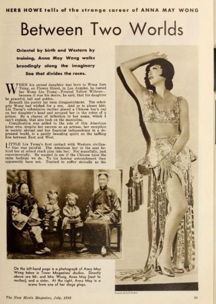 Anna May Wong, New Movie Magazine 1932