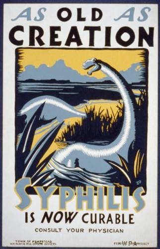 1936/1937 New York syphilis poster, via Library of Congress
